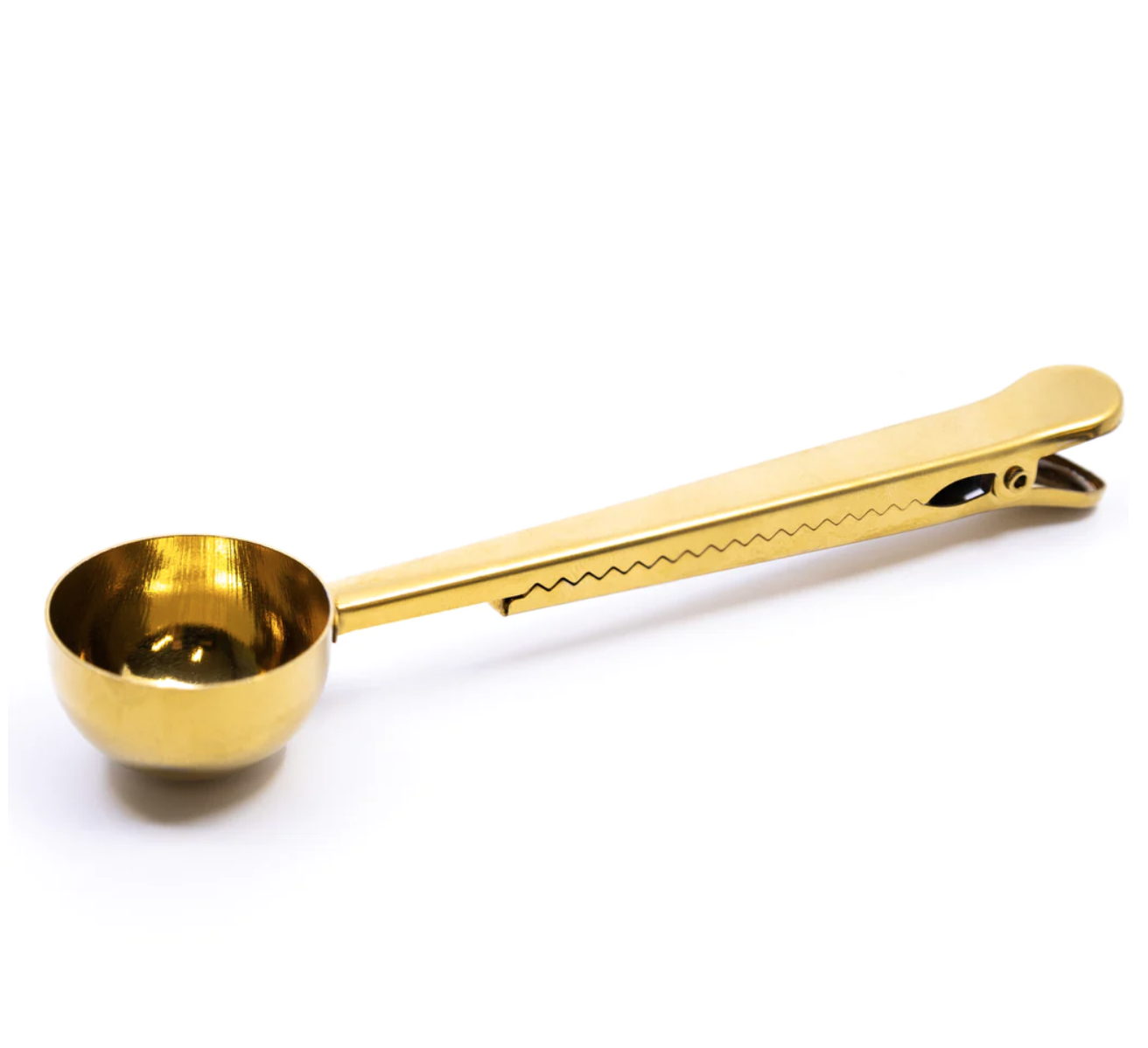 Gold Tea Scoop with Clip